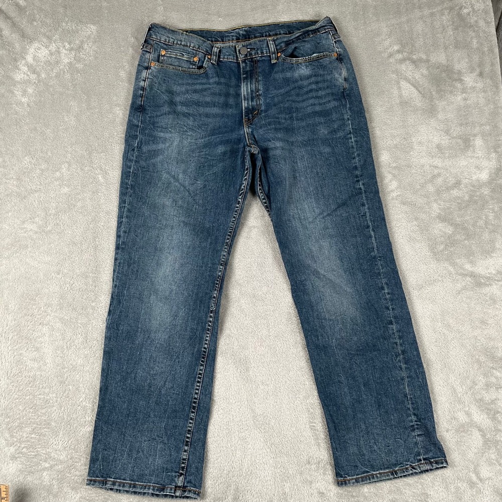 Levi Strauss Co 514 Straight Fit Mens Jeans Blue Denim 36x30 Hipster Streetwear